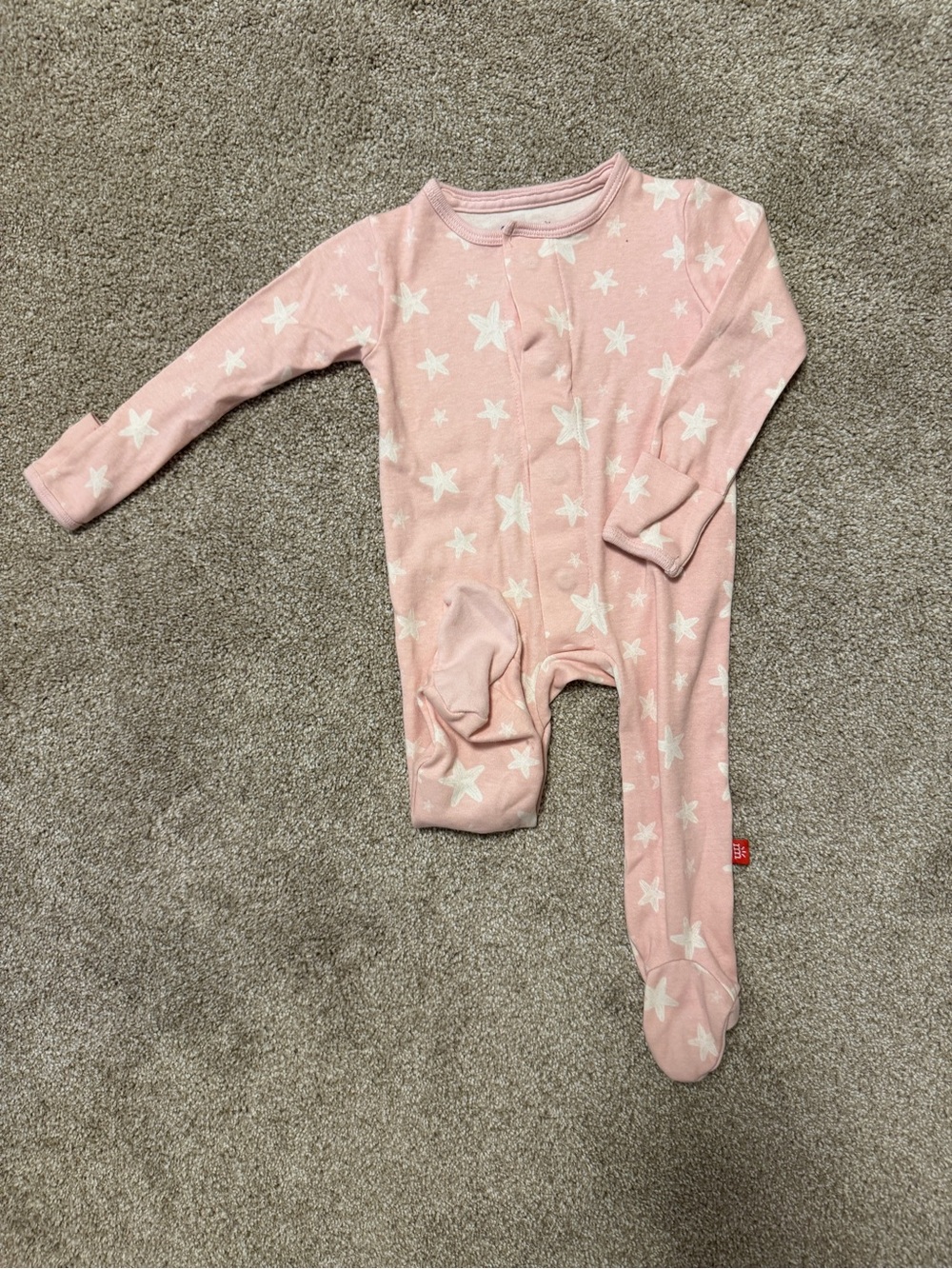 Magnetic Me Pink Starfish Footie 3-6m NWOT